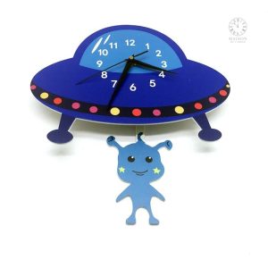 Horloge murale enfant avec pendule amusant