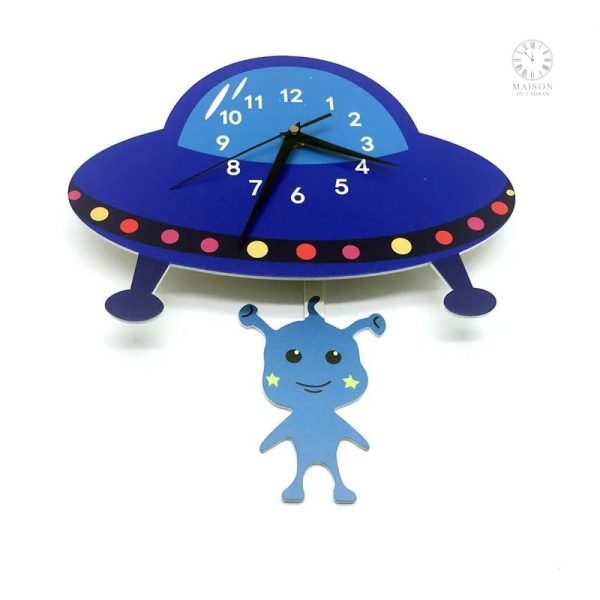Horloge murale enfant avec pendule amusant