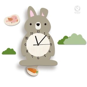 Horloge enfantine à pendule pour éveiller les petits