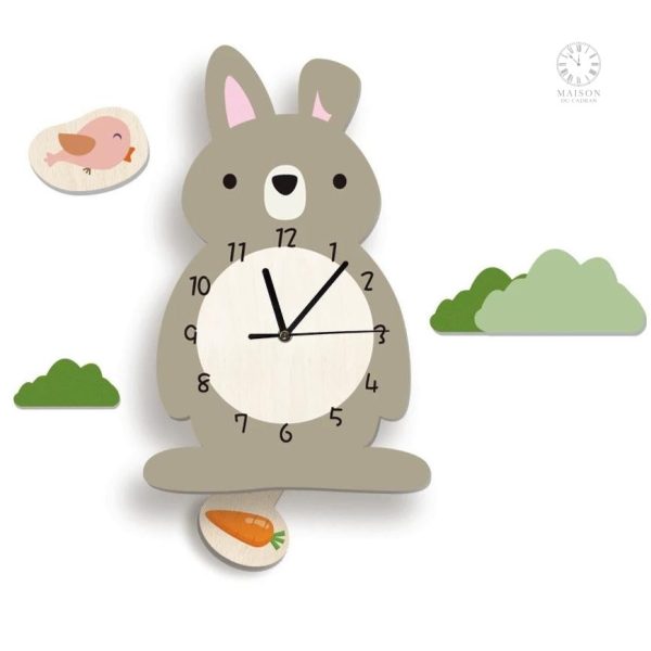 Horloge enfantine à pendule pour éveiller les petits