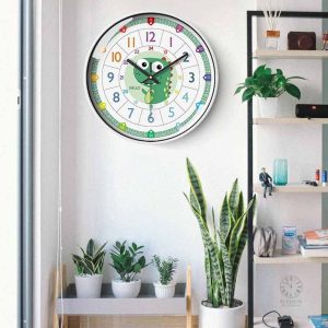 Horloge dinosaure pour chambre d'enfant amusante