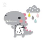 Horloge dinosaure colorée pour décoration ludique