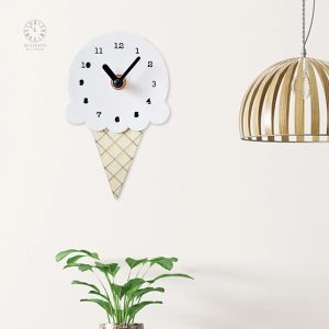 Accessoire décoratif pour chambre d'enfant, horloge glacée
