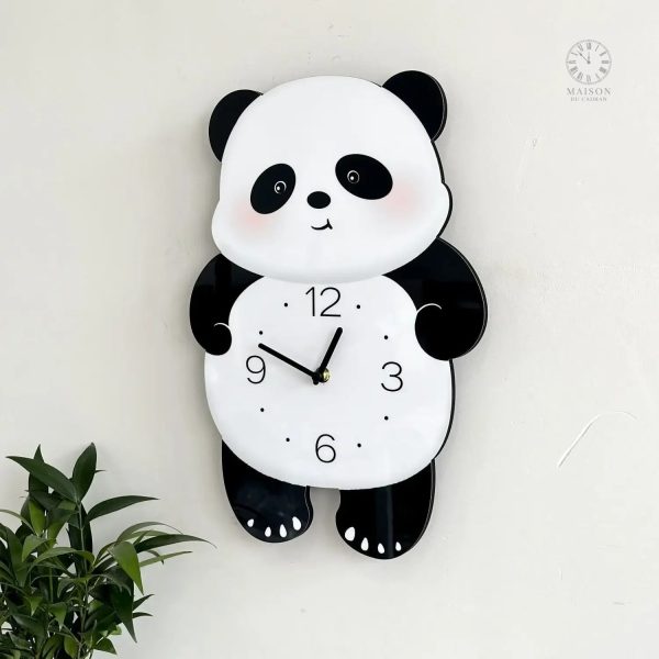 Horloge panda au design mignon pour les petits