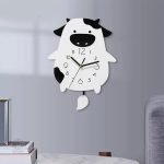Pendule vache pour chambre d'enfant