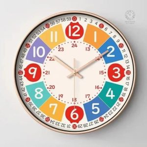 Horloge pour enfants colorée et ludique