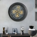 Horloge Engrenage au design industriel élégant