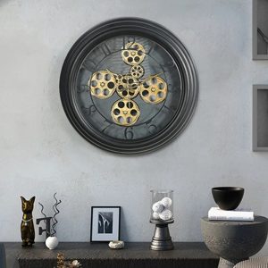 Horloge Engrenage au design industriel élégant