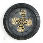 Horloge moderne à engrenages pour un intérieur tendance