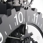 Horloge engrenage au style vintage élégant