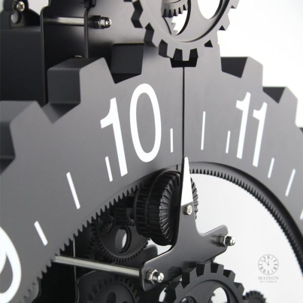 Horloge engrenage au style vintage élégant