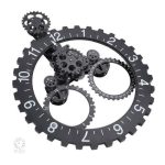 Horloge moderne à mécanisme d'engrenage décoratif