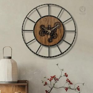 Horloge Engrenage Tournant au design moderne