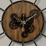 Horloge décorative engrenage pour intérieur stylé