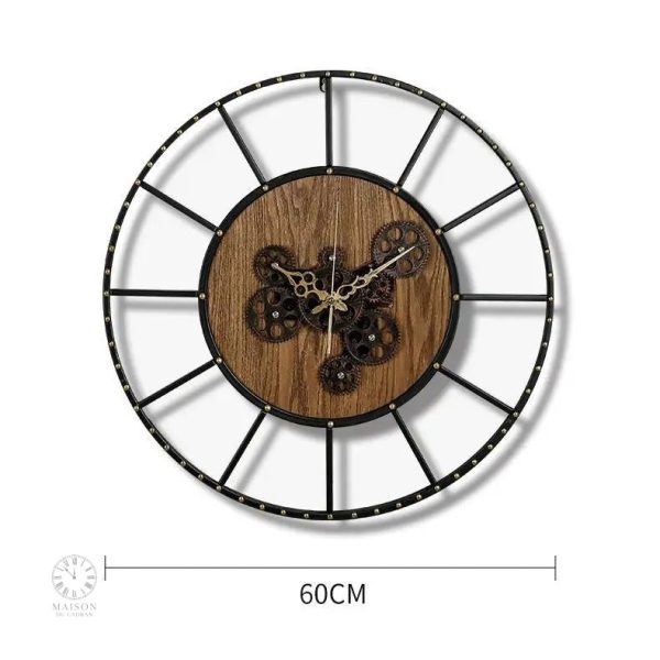 Horloge à engrenages, accessoire décoratif moderne