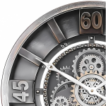 Horloge vintage au design industriel et rustique