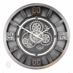 Horloge artistique à engrenages, style vintage élégant