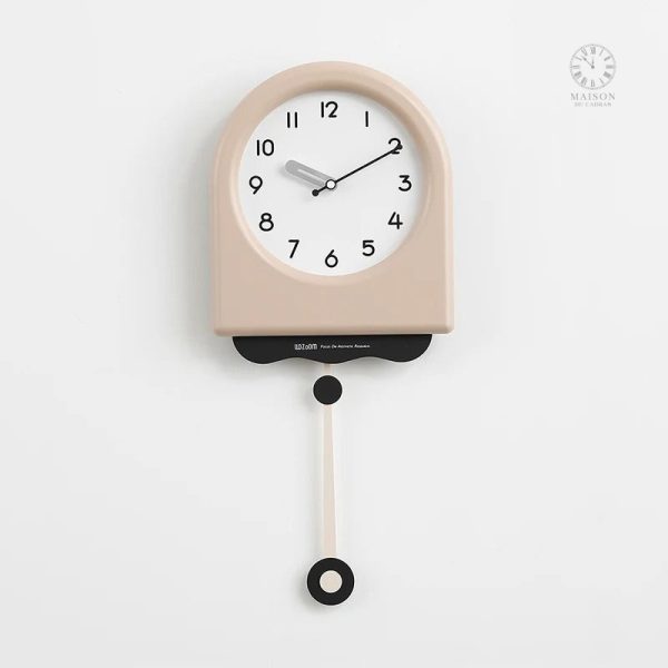 Horloge murale scandinave, esthétique raffinée