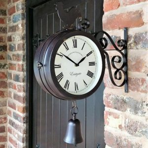 Horloge murale extérieure résistante aux intempéries