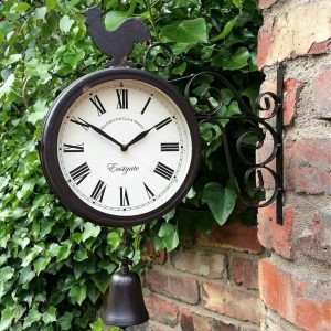 Horloge extérieure colorée pour décoration de jardin