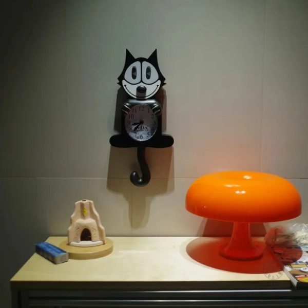 Horloge décorative représentant Felix Le Chat en couleur