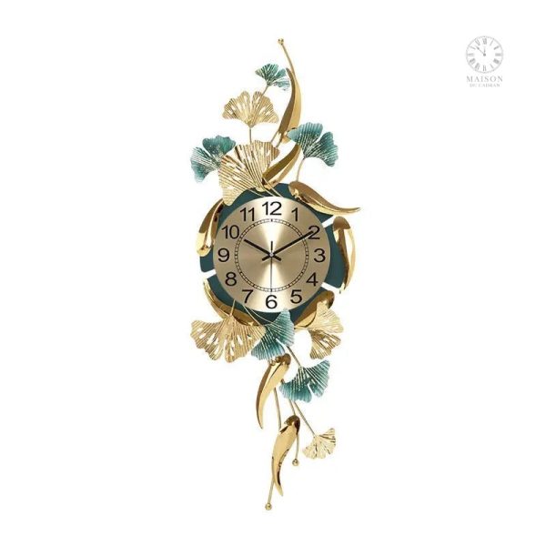 Horloge murale design luxe pour décoration intérieure
