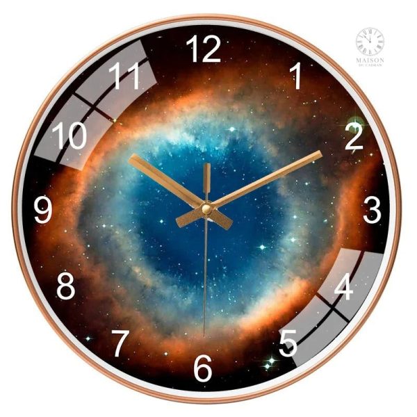 Horloge décorative galaxie pour salle de séjour