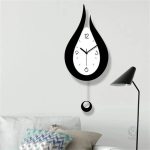 Horloge Goutte d'Eau blanche au design moderne