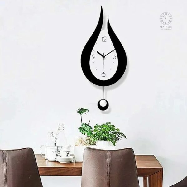 Horloge Goutte d'Eau minimaliste pour décoration intérieure