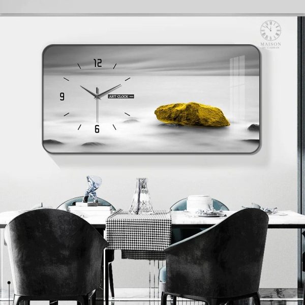Horloge grand format au style contemporain