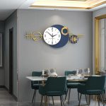 Grande horloge murale élégante et moderne