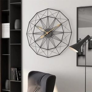 Horloge murale au style industriel tendance