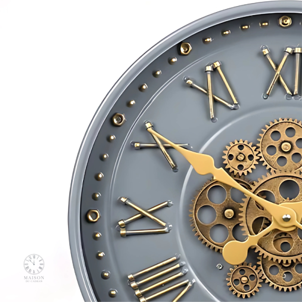 Horloge au style industriel avec effet vintage