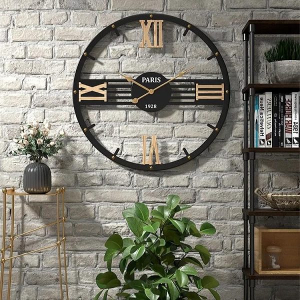 Horloge industrielle murale au design moderne