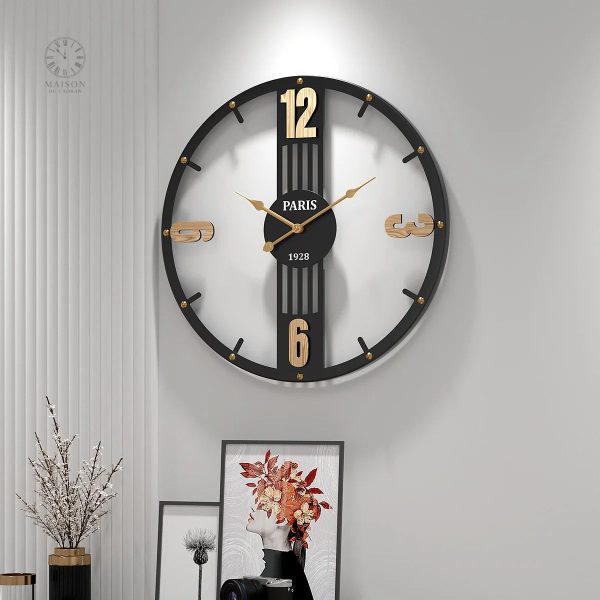Horloge murale décorative avec look rétro