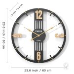 Horloge industrielle murale pour ambiance contemporaine