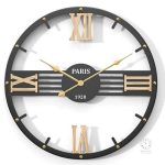 Horloge industrielle murale pour cuisine ou salon