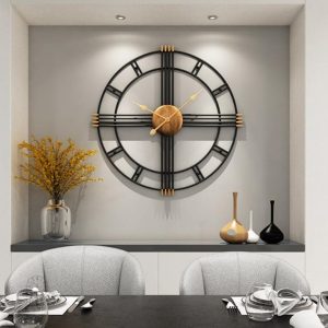 Horloge industrielle XXL au design moderne et élégant