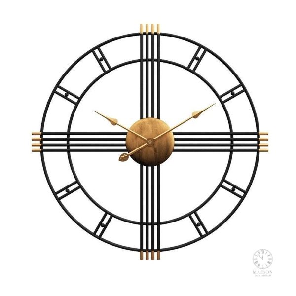 Horloge XXL au charme rétro, parfaite pour tous les intérieurs