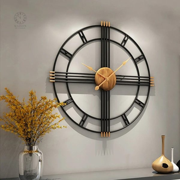 Horloge XXL au style industriel pour une décoration unique