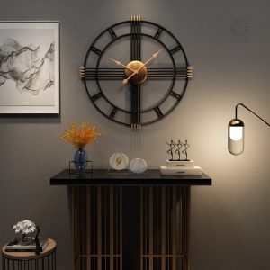 Horloge design XXL inspirée du style industriel contemporain