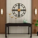 Horloge murale XXL au look vintage et industriel