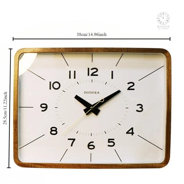 Horloge japonaise en bois pour décoration intérieure