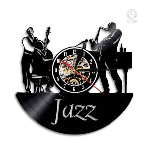 Horloge Jazz en vinyle