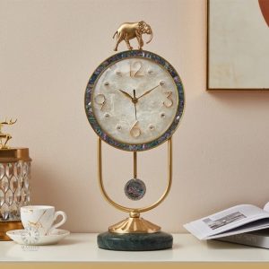 Horloge Laiton design murale luxe
