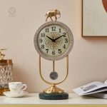 Horloge Laiton, accessoire décoratif de luxe pour maison