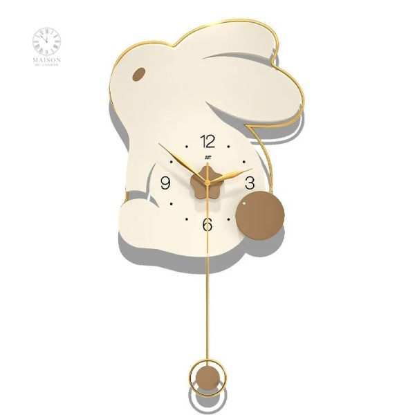 Horloge Lapin pour chambre d'enfant décorative