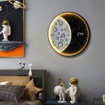Horloge LED avec affichage numérique et style contemporain