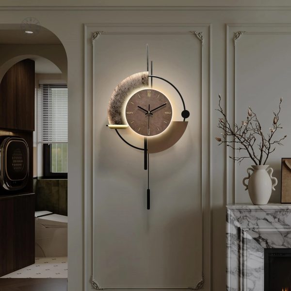 Horloge murale LED design élégant et contemporain