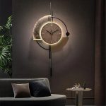 Horloge LED murale avec éclairage lumineux